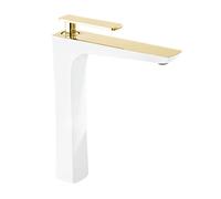 Mexen Indus mitigeur lavabo haut, blanc/doré - 744610-25 3952 5907709173538
