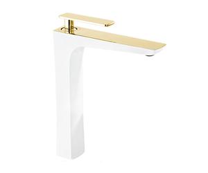 Mexen Indus mitigeur lavabo haut, blanc/doré - 744610-25 3952 5907709173538