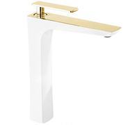 Mexen Indus robinet de lavabo haut, blanc/or - 744610-25 3952 5907709173538