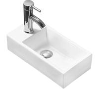 Mexen Inez lavabo à poser droit 45 x 25 cm, blanc - 21434500R 1259 5903163381137