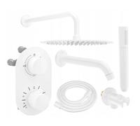 Mexen Kai DR70 ensemble bain-douche encastré avec pommeau de douche 25 cm, blanc - 77602DR70251-20 6496 5907709161191