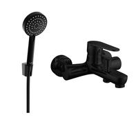 Mexen Kama R75 mitigeur de baignoire avec ensemble de douche, noir - 7253R75-70 3186 5907709196445