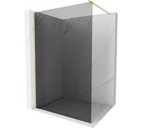 Mexen Kioto cloison de douche Walk-in 120 x 200 cm, graphite 8 mm, or brossé - 800-120-101-55-40 38500 5905315240453