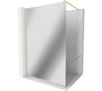 Mexen Kioto cloison de douche Walk-in 80 x 200 cm, miroir 8 mm, or brossé - 800-080-101-55-50 38507 5905315239945