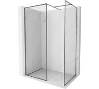 Mexen Kioto-F panneau de douche Walk-in avec cadre 120 x 85 cm, transparent 8 mm, métal canon - 800-120-202-04-95-085 58227 5905315559913