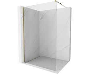 Mexen Kioto paroi de douche à l'italienne 80 x 200 cm, transparent 8 mm, or - 800-080-101-50-00 2620 5907709123953