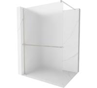 Mexen Kioto+ paroi de douche avec étagère à l'italienne 100 x 200 cm, givré, nickel brossé - 800-100-121-97-30 38322 5905315250490