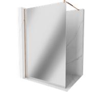 Mexen Kioto paroi de douche Walk-in 100 x 200 cm, miroir 8 mm, or rose - 800-100-101-60-50 2777 5907709132498