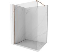 Mexen Kioto paroi de douche Walk-in 100 x 200 cm, transparent 8 mm, or rose - 800-100-101-60-00 2634 5907709124936