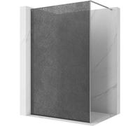 Mexen Kioto paroi de douche Walk-in 120 x 200 cm, crackle graphite 12 mm, chromé - 800-120-101-01-44-X 99299 5907931032436