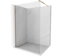 Mexen Kioto paroi de douche Walk-in 130 x 200 cm, transparent 8 mm, or rose - 800-130-101-60-00 2637 5907709124967