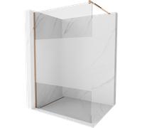 Mexen Kioto paroi de douche Walk-in 140 x 200 cm, transparent/givre 8 mm, or rose - 800-140-101-60-35 2984 5907709129641