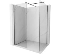 Mexen Kioto paroi de douche Walk-in 155 x 110 cm, transparent, gris pistolet brossé - 800-155-202-66-00-110 44602 5905315332080