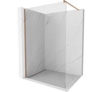 Mexen Kioto paroi de douche Walk-in 75 x 200 cm, transparent 8 mm, cuivre brossé - 800-075-101-65-00 36628 5905315241207