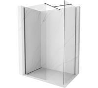 Mexen Kioto-X paroi de douche Walk-in 120 x 80 cm, transparent 10 mm, gris pistolet brossé - 800-120-202-66-00-080-X 60530 5905315547262
