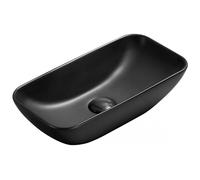 Mexen Klara lavabo à poser 46 x 23 cm, noir mat - 21564685 2300 5907709191082