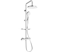Mexen KT05 ensemble de douche en saillie avec douche de tête et robinet thermostatique, chromé/blanc - 771500593-00 1969 5907709141766