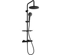 Mexen KT05 ensemble de douche en saillie avec pomme de douche et robinet thermostatique, noir - 771500593-70 1972 5907709141797