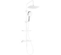 Mexen KT33 ensemble de douche en saillie avec pommeau de douche et mitigeur thermostatique, blanc/chrome - 771503393-21 1981 5907709141964