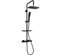 Mexen KT49 ensemble de douche externe avec douche de tête et mitigeur thermostatique, noir/or - 771504993-75 1995 5907709141919