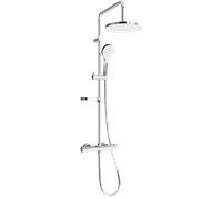Mexen KX05 ensemble de douche apparent avec pomme de douche et mitigeur thermostatique, chromé/blanc - 771500591-00 1949 5907709141544