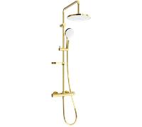 Mexen KX05 ensemble de douche extérieur avec pommeau de douche et mitigeur thermostatique, or/blanc - 771500591-50 1951 5907709141568