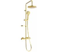 Mexen KX40 ensemble de douche apparent avec pommeau de douche et robinet thermostatique, doré - 771504091-50 1961 5907709141636