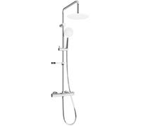 Mexen KX67 ensemble de douche en saillie avec douche pluie et mitigeur thermostatique, chrome/blanc - 771506791-00 1967 5907709141711
