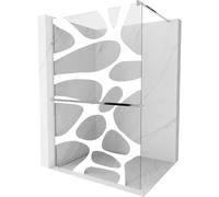 Mexen Kyoto + paroi de douche 120 x 200 design blanc chrome 8 mm universel