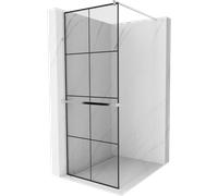 Mexen Kyoto + paroi de douche, 90 x 200 cm, transparent/noir, chrome, verre d...