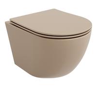 Mexen Lena Cuvette WC Rimless avec abattant à descente lente slim, duroplast, cappuccino mat - 30224064 15871 5907709157545