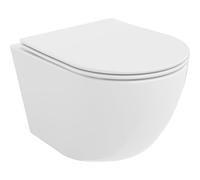 Mexen Lena Cuvette WC sans rebord avec abattant à descente lente slim, duroplast, blanc brillant - 30220400 4300 5907709113602