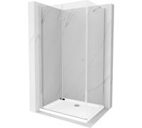Mexen Lima cabine de douche pliante 70 x 80 cm, transparente, chrome + receveur Flat - 856-070-080-01-00-4010 4676 5905315000309