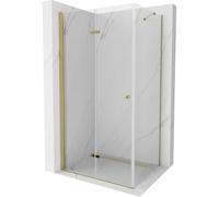 Mexen Lima cabine de douche pliante 90 x 100 cm, transparente, dorée - 856-090-100-50-00 3887 5907709131477
