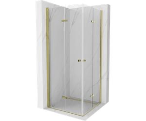 Mexen Lima Double cabine de douche pliante 80 x 80 cm, transparent, or - 856-080-080-50-00-02 5165 5907709182288