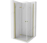 Mexen Lima Duo cabine de douche pliante 90 x 90 cm, transparente, or - 856-090-090-50-00-02 5166 5907709182295