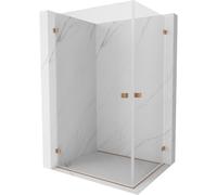 Mexen Lunar-B Duo cabine de douche battante 80 x 70 cm, transparent, cuivre brossé - 832-080L-070P-65-00 66755 5905315454225