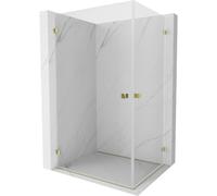 Mexen Lunar-B Duo cabine de douche battante 95 x 85 cm, transparente, dorée - 832-095L-085P-50-00 66595 5905315453563