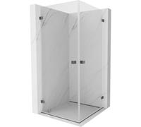 Mexen Lunar-B Duo cabine de douche pivotante 85 x 85 cm, transparent, gris arme brossé - 832-085L-085P-66-00 66800 5905315454669