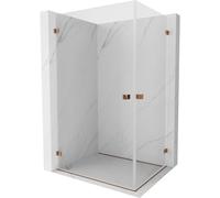 Mexen Lunar-B Duo cabine de douche pivotante 95 x 85 cm, transparent, or rose - 832-095L-085P-60-00 66660 5905315454126