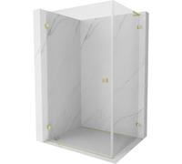 Mexen Lunar-B L cabine de douche pivotante gauche 100 x 80 cm, transparent, or brossé - 832L-100-080-55-00-L 66857 5905315459398