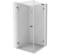 Mexen Lunar-B L cabine de douche pivotante gauche 80 x 80 cm, transparent, gris canon brossé - 832L-080-080-66-00-L 67018 5905315459831