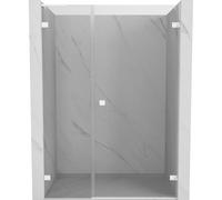 Mexen Lunar-B L porte de douche pivotante droite 115 cm, transparent, blanc - 832SL-115-050-20-00-P 69478 5905315527547