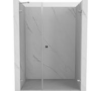 Mexen Lunar-B Porte de douche pivotante 140 x 200 cm chrome, butée droite, tr...