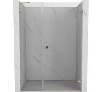 Mexen Lunar-B porte de douche pivotante droite 125 cm, transparentes, dorées - 832S-125-050-50-00-P 69506 5905315525857