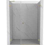 Mexen Lunar-B porte de douche pivotante droite 130 cm, transparent, or brossé - 832S-130-050-55-00-P 69543 5905315525956