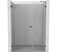 Mexen Lunar-B porte de douche pivotante gauche 125 cm, transparent, gris canon de fusil brossé - 832S-125-050-66-00-L 69254 5905315525314