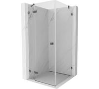 Mexen Lunar cabine de douche pivotante gauche 100 x 100 cm, transparent, gris fusil brossé - 834-100-100-66-00-L 65024 5905315437716