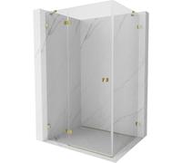 Mexen Lunar cabine de douche pivotante gauche 90 x 80 cm, transparent, doré - 834-090-080-50-00-L 64219 5905315437013