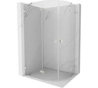 Mexen Lunar cabine de douche quart de cercle pivotante gauche 90 x 70 cm, transparent, nickel brossé - 833-090L-070P-97-00 61824 5905315410924
